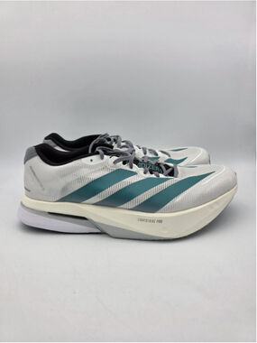 Adidas Adizero Boston 13 Running Shoes Men’s Size 11.5 Cloud White Teal JR4791